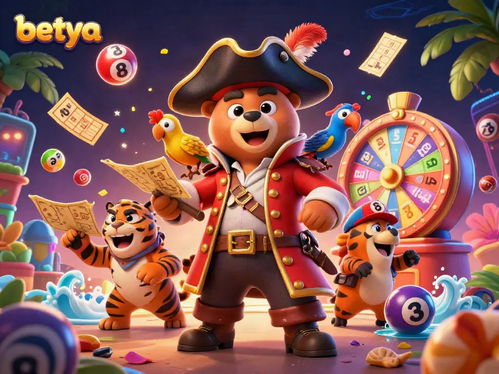 Betya showcases a thrilling casino experience with vibrant lottery elements and dynamic game action.