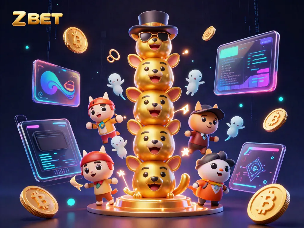 Engage in thrilling gaming experiences on ZBET, showcasing a vibrant 3D casino scene filled with dynamic elements.