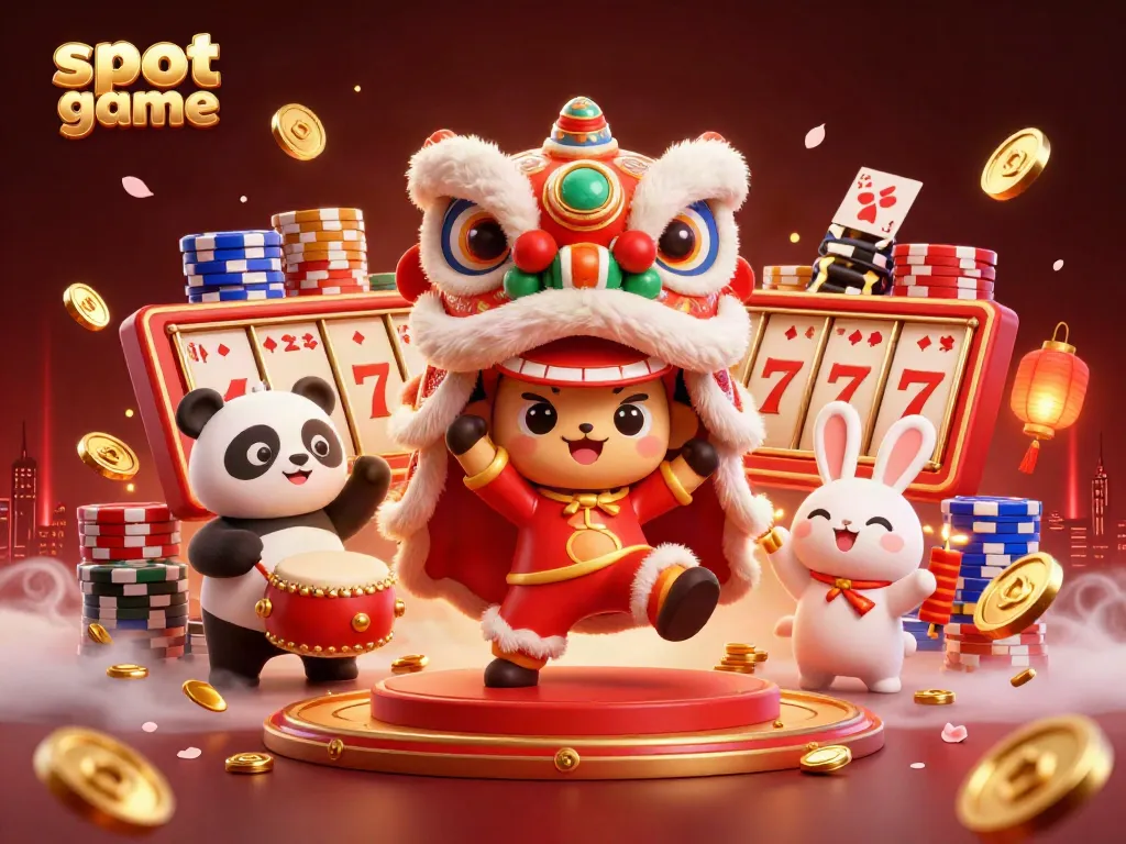 Experience thrilling slot game excitement with engaging characters, vibrant visuals, and rich casino elements.