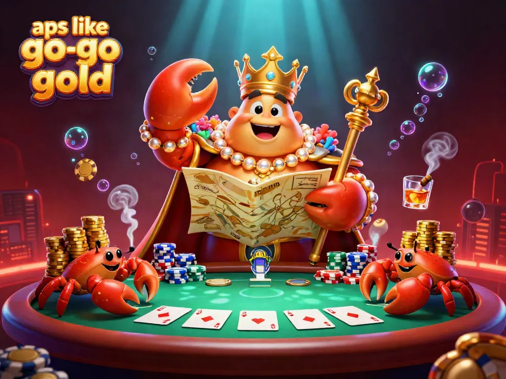 Enjoy exciting games like Go Go Gold in a vibrant 3D casino scene filled with action.