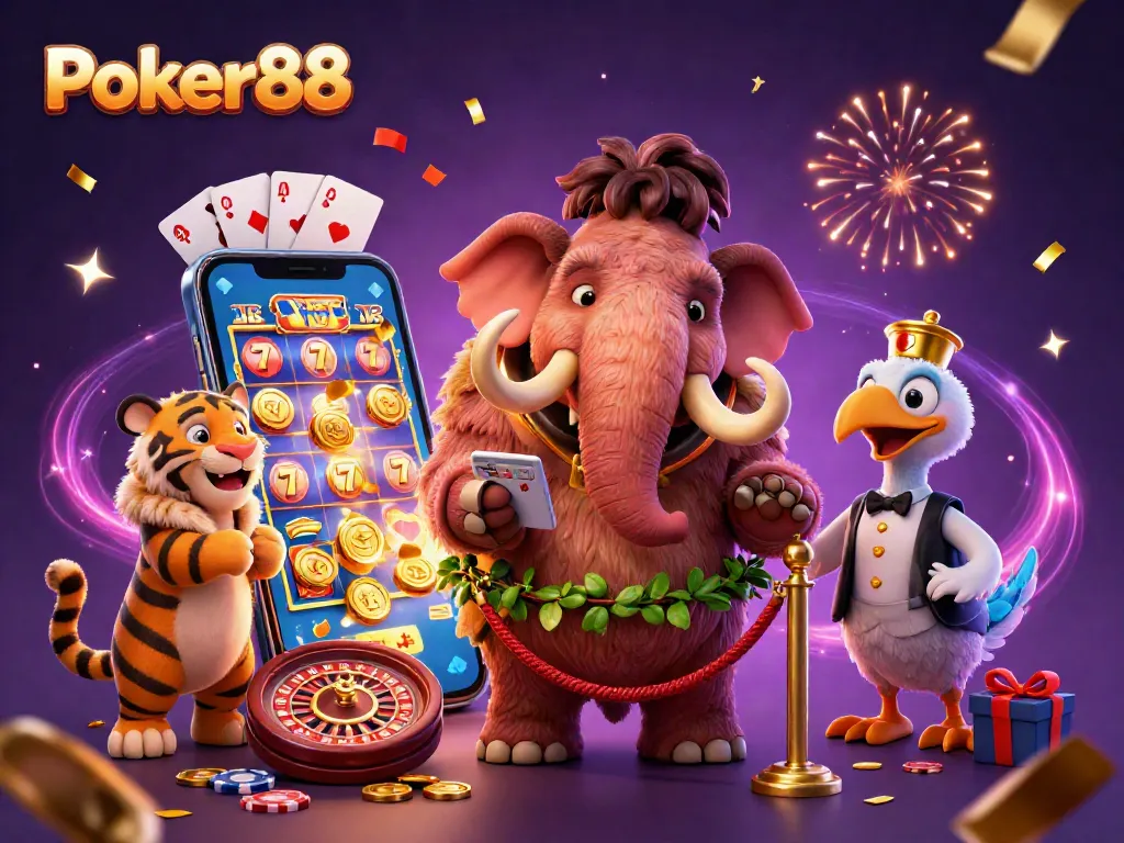 Experience thrilling gameplay at Poker88 with vibrant 3D characters, slots, and jackpots.