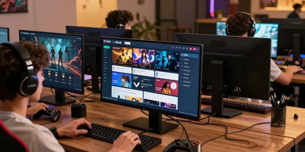 Engaging cika4d digital community gaming scene with users interacting