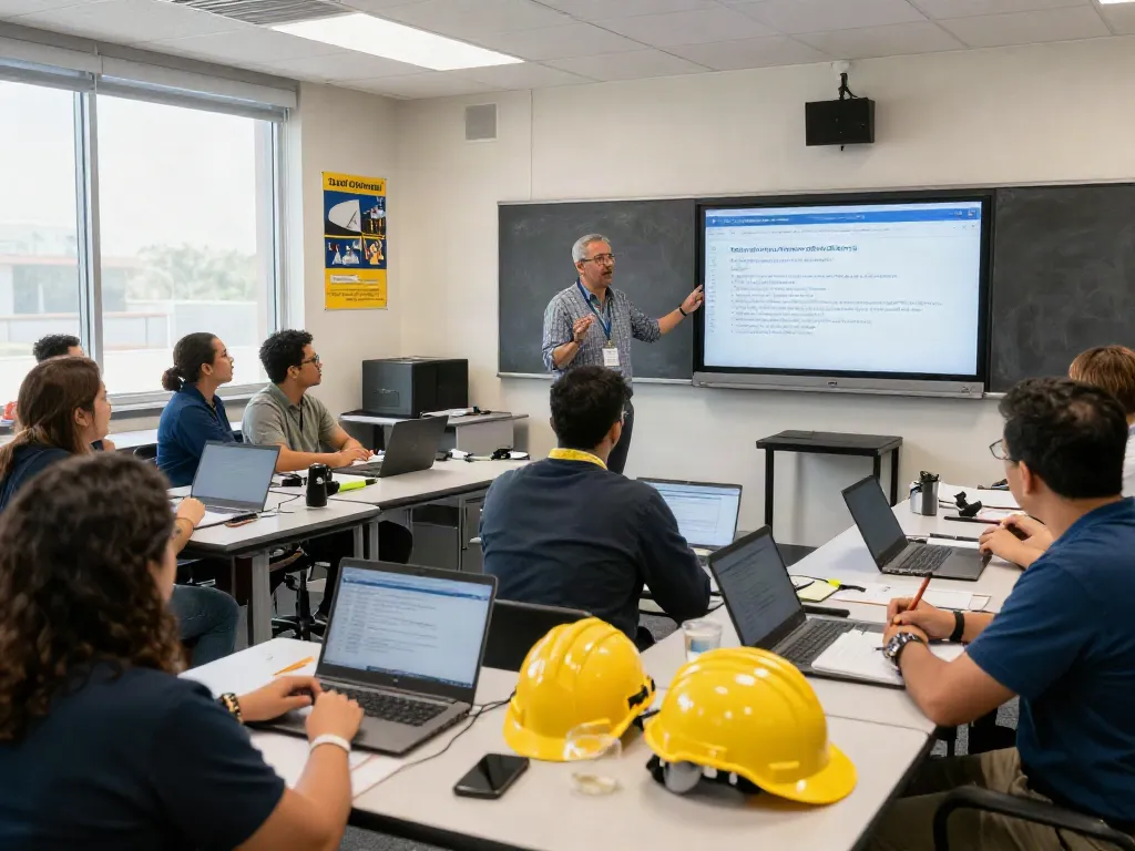 CSP Certification training session with diverse learners engaging in safety management discussions.