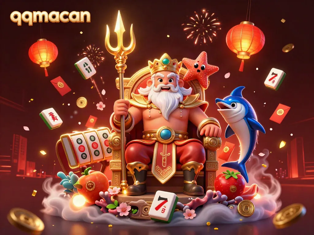 Experience the thrill of qqmacan in this vibrant casino scene featuring magical characters amid dynamic gambling elements.