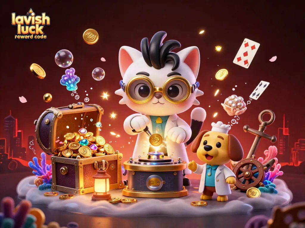 Engage with Lavish Luck reward code by winning gold coins and prizes in a colorful casino adventure.
