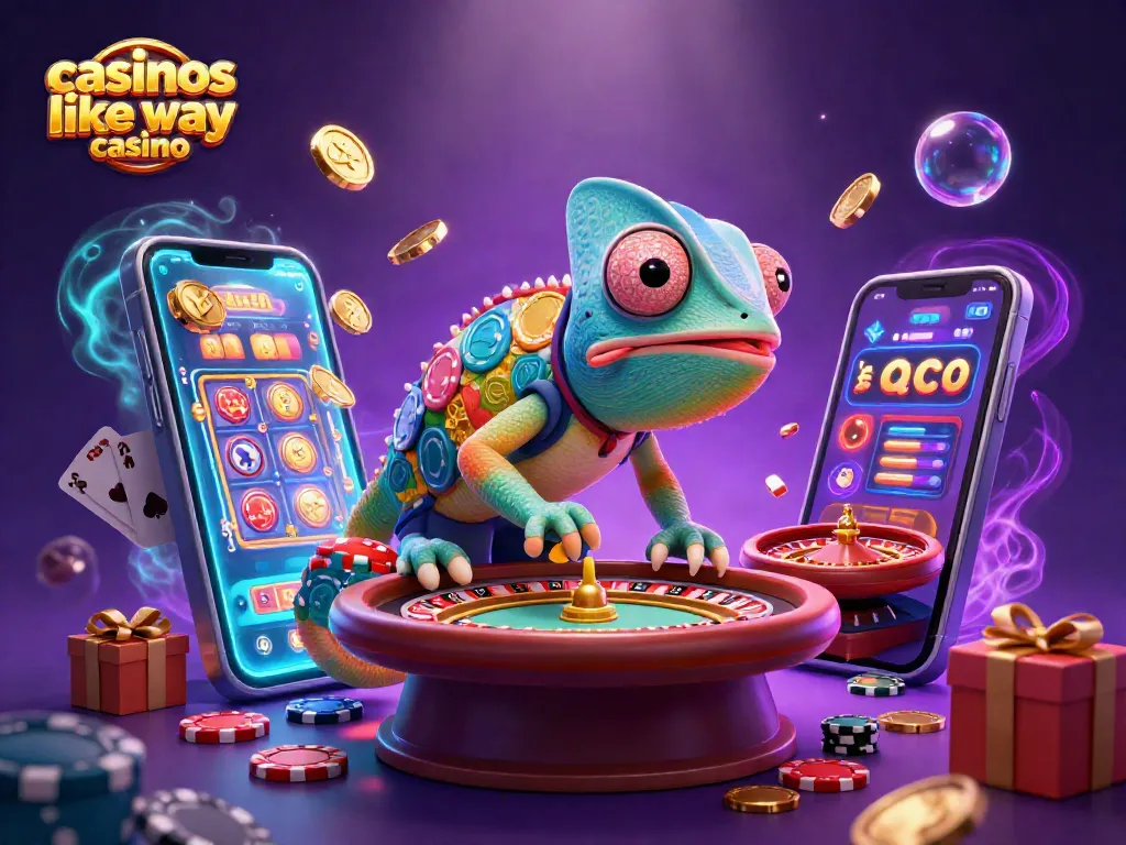 Play exciting games at casinos like yay casino with our vibrant 3D casino illustration.