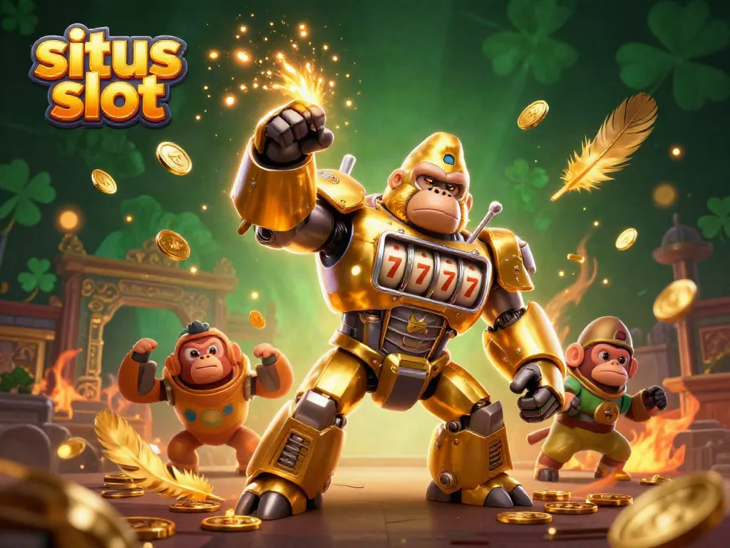 Engaging 3D illustration depicting the dynamic theme of situs slot with vibrant characters and interactive elements from the online casino world.