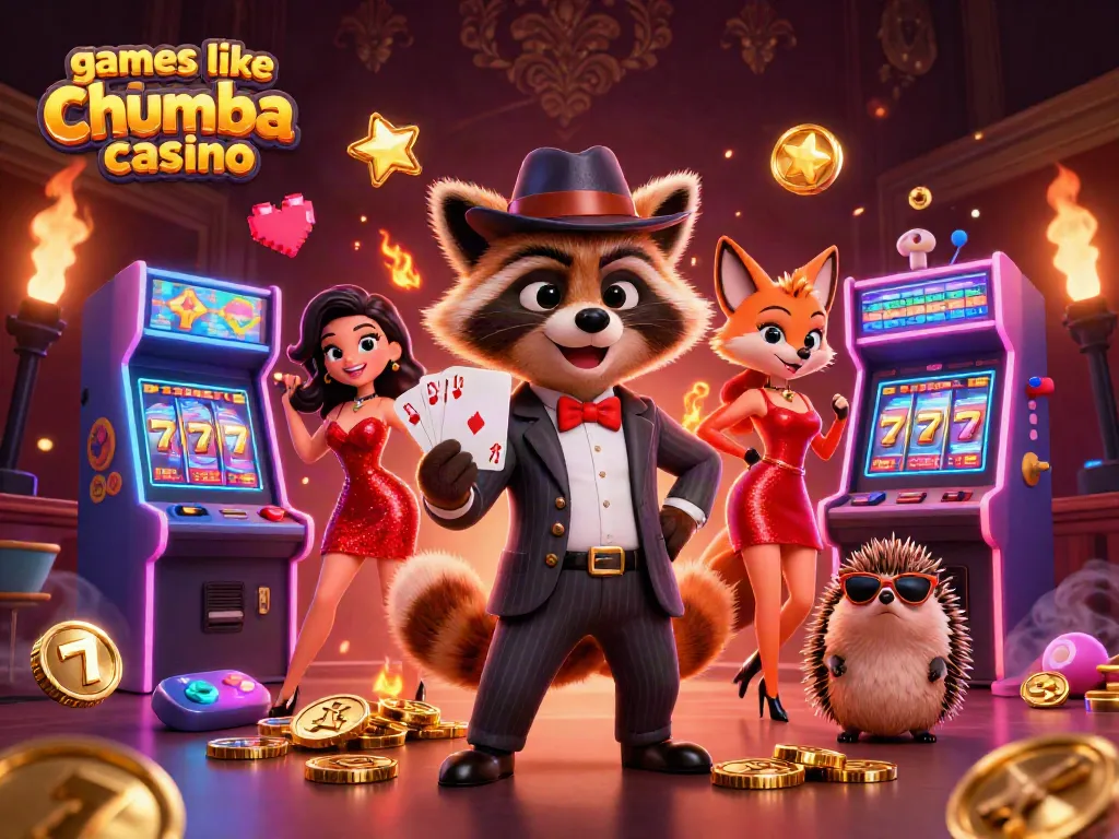 Play exciting games like chumba casino with intricate characters in a lively setting.
