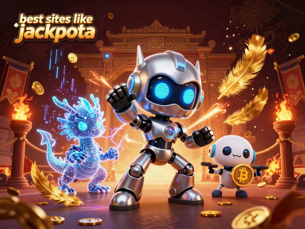Win big at the best sites like Jackpota with this vibrant casino-themed digital illustration.