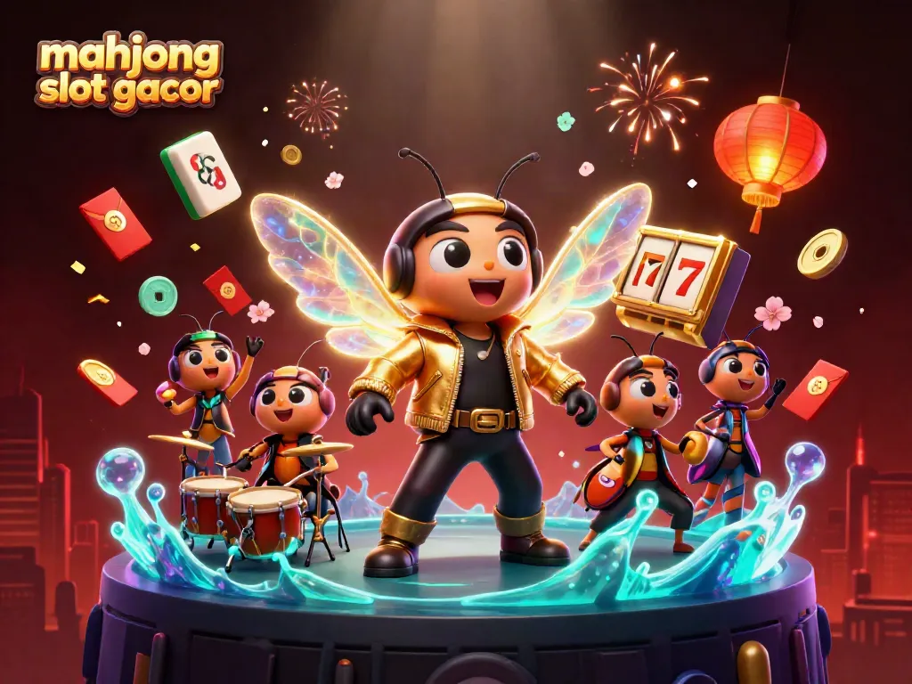 Engage with mahjong slot gacor thrilling gameplay, featuring dynamic 3D characters and vibrant casino elements.